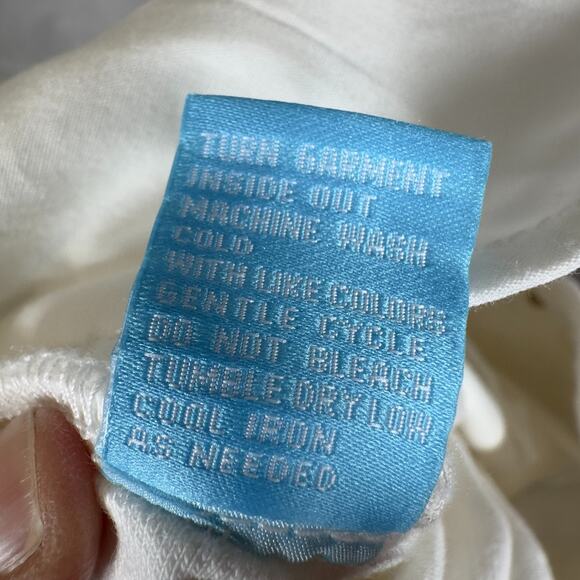 J McLaughlin Jeans Size 10 White Tapered Leg Gold Buttons 5 Pocket - Picture 5 of 13